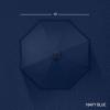 imageBest Choice Products 10ft Solar Polyester LED Lighted Patio Umbrella wTilt Adjustment and UVResistant Fabric  Striped BlackNavy Blue