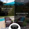imageBest Choice Products 10ft Solar Polyester LED Lighted Patio Umbrella wTilt Adjustment and UVResistant Fabric  Striped BlackSky Blue