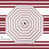 imageBest Choice Products 10ft Solar Polyester LED Lighted Patio Umbrella wTilt Adjustment and UVResistant Fabric  Striped BlackStriped Burgundy