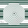 imageBest Choice Products 10ft Solar Polyester LED Lighted Patio Umbrella wTilt Adjustment and UVResistant Fabric  Striped BlackStriped Green