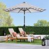 imageBest Choice Products 10ft Solar Polyester LED Lighted Patio Umbrella wTilt Adjustment and UVResistant Fabric  Striped BlackStriped Navy Blue