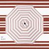 imageBest Choice Products 10ft Solar Polyester LED Lighted Patio Umbrella wTilt Adjustment and UVResistant Fabric  Striped BlackStriped Rust