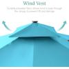 imageBest Choice Products 10ft Square Cantilever Patio Umbrella wBase Included Woodgrain Pattern Pole ampamp Solar LED Lights 360Rotation Offset Hanging Outdoor Shade  Sky BlueSky Blue