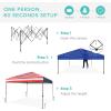 imageBest Choice Products 10x10ft Easy Pop Up Canopy wSide Wall 10 Pockets Portable Carrying Case 1Button Setup 4 Weight Bags  American FlagAmerican Flag