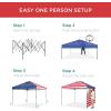 imageBest Choice Products 10x10ft Easy Pop Up Canopy wSide Wall 10 Pockets Portable Carrying Case 1Button Setup 4 Weight Bags  American FlagAmerican Flag
