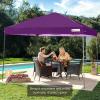 imageBest Choice Products 10x10ft Easy Pop Up Canopy wSide Wall 10 Pockets Portable Carrying Case 1Button Setup 4 Weight Bags  American FlagAmethyst Purple