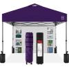 imageBest Choice Products 10x10ft Easy Pop Up Canopy wSide Wall 10 Pockets Portable Carrying Case 1Button Setup 4 Weight Bags  American FlagAmethyst Purple