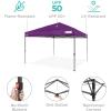 imageBest Choice Products 10x10ft Easy Pop Up Canopy wSide Wall 10 Pockets Portable Carrying Case 1Button Setup 4 Weight Bags  American FlagAmethyst Purple