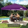 imageBest Choice Products 10x10ft Easy Pop Up Canopy wSide Wall 10 Pockets Portable Carrying Case 1Button Setup 4 Weight Bags  American FlagAmethyst Purple