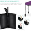 imageBest Choice Products 10x10ft Easy Pop Up Canopy wSide Wall 10 Pockets Portable Carrying Case 1Button Setup 4 Weight Bags  American FlagAmethyst Purple