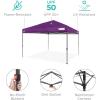 imageBest Choice Products 10x10ft Easy Pop Up Canopy wSide Wall 10 Pockets Portable Carrying Case 1Button Setup 4 Weight Bags  American FlagAmethyst Purple