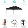 imageBest Choice Products 10x10ft Easy Pop Up Canopy wSide Wall 10 Pockets Portable Carrying Case 1Button Setup 4 Weight Bags  American FlagBlack