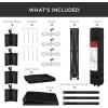 imageBest Choice Products 10x10ft Easy Pop Up Canopy wSide Wall 10 Pockets Portable Carrying Case 1Button Setup 4 Weight Bags  American FlagBlack