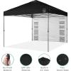 imageBest Choice Products 10x10ft Easy Pop Up Canopy wSide Wall 10 Pockets Portable Carrying Case 1Button Setup 4 Weight Bags  American FlagBlack
