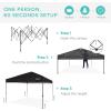 imageBest Choice Products 10x10ft Easy Pop Up Canopy wSide Wall 10 Pockets Portable Carrying Case 1Button Setup 4 Weight Bags  American FlagBlack