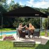 imageBest Choice Products 10x10ft Easy Pop Up Canopy wSide Wall 10 Pockets Portable Carrying Case 1Button Setup 4 Weight Bags  American FlagBlack