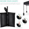 imageBest Choice Products 10x10ft Easy Pop Up Canopy wSide Wall 10 Pockets Portable Carrying Case 1Button Setup 4 Weight Bags  American FlagBlack