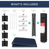 imageBest Choice Products 10x10ft Easy Pop Up Canopy wSide Wall 10 Pockets Portable Carrying Case 1Button Setup 4 Weight Bags  American FlagBlue