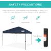 imageBest Choice Products 10x10ft Easy Pop Up Canopy wSide Wall 10 Pockets Portable Carrying Case 1Button Setup 4 Weight Bags  American FlagBlue