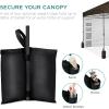 imageBest Choice Products 10x10ft Easy Pop Up Canopy wSide Wall 10 Pockets Portable Carrying Case 1Button Setup 4 Weight Bags  American FlagBrown