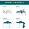imageBest Choice Products 10x10ft Easy Pop Up Canopy wSide Wall 10 Pockets Portable Carrying Case 1Button Setup 4 Weight Bags  American FlagCerulean