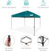 imageBest Choice Products 10x10ft Easy Pop Up Canopy wSide Wall 10 Pockets Portable Carrying Case 1Button Setup 4 Weight Bags  American FlagCerulean
