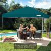 imageBest Choice Products 10x10ft Easy Pop Up Canopy wSide Wall 10 Pockets Portable Carrying Case 1Button Setup 4 Weight Bags  American FlagCerulean