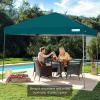 imageBest Choice Products 10x10ft Easy Pop Up Canopy wSide Wall 10 Pockets Portable Carrying Case 1Button Setup 4 Weight Bags  American FlagCerulean