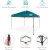 imageBest Choice Products 10x10ft Easy Pop Up Canopy wSide Wall 10 Pockets Portable Carrying Case 1Button Setup 4 Weight Bags  American FlagCerulean