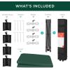 imageBest Choice Products 10x10ft Easy Pop Up Canopy wSide Wall 10 Pockets Portable Carrying Case 1Button Setup 4 Weight Bags  American FlagDark Green