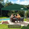 imageBest Choice Products 10x10ft Easy Pop Up Canopy wSide Wall 10 Pockets Portable Carrying Case 1Button Setup 4 Weight Bags  American FlagDark Green