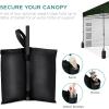 imageBest Choice Products 10x10ft Easy Pop Up Canopy wSide Wall 10 Pockets Portable Carrying Case 1Button Setup 4 Weight Bags  American FlagDark Green