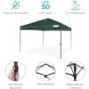 imageBest Choice Products 10x10ft Easy Pop Up Canopy wSide Wall 10 Pockets Portable Carrying Case 1Button Setup 4 Weight Bags  American FlagDark Green