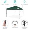 imageBest Choice Products 10x10ft Easy Pop Up Canopy wSide Wall 10 Pockets Portable Carrying Case 1Button Setup 4 Weight Bags  American FlagDark Green