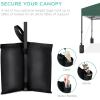 imageBest Choice Products 10x10ft Easy Pop Up Canopy wSide Wall 10 Pockets Portable Carrying Case 1Button Setup 4 Weight Bags  American FlagDark Green