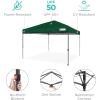 imageBest Choice Products 10x10ft Easy Pop Up Canopy wSide Wall 10 Pockets Portable Carrying Case 1Button Setup 4 Weight Bags  American FlagForest Green