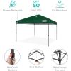 imageBest Choice Products 10x10ft Easy Pop Up Canopy wSide Wall 10 Pockets Portable Carrying Case 1Button Setup 4 Weight Bags  American FlagForest Green