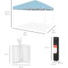 imageBest Choice Products 10x10ft Easy Pop Up Canopy wSide Wall 10 Pockets Portable Carrying Case 1Button Setup 4 Weight Bags  American FlagFrench BlueWhite