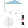 imageBest Choice Products 10x10ft Easy Pop Up Canopy wSide Wall 10 Pockets Portable Carrying Case 1Button Setup 4 Weight Bags  American FlagFrench BlueWhite