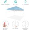 imageBest Choice Products 10x10ft Easy Pop Up Canopy wSide Wall 10 Pockets Portable Carrying Case 1Button Setup 4 Weight Bags  American FlagFrench BlueWhite