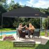 imageBest Choice Products 10x10ft Easy Pop Up Canopy wSide Wall 10 Pockets Portable Carrying Case 1Button Setup 4 Weight Bags  American FlagGray