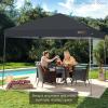 imageBest Choice Products 10x10ft Easy Pop Up Canopy wSide Wall 10 Pockets Portable Carrying Case 1Button Setup 4 Weight Bags  American FlagGray