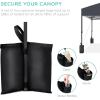 imageBest Choice Products 10x10ft Easy Pop Up Canopy wSide Wall 10 Pockets Portable Carrying Case 1Button Setup 4 Weight Bags  American FlagGray