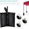 imageBest Choice Products 10x10ft Easy Pop Up Canopy wSide Wall 10 Pockets Portable Carrying Case 1Button Setup 4 Weight Bags  American FlagRed