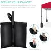 imageBest Choice Products 10x10ft Easy Pop Up Canopy wSide Wall 10 Pockets Portable Carrying Case 1Button Setup 4 Weight Bags  American FlagRed
