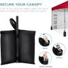 imageBest Choice Products 10x10ft Easy Pop Up Canopy wSide Wall 10 Pockets Portable Carrying Case 1Button Setup 4 Weight Bags  American FlagRed