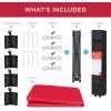 imageBest Choice Products 10x10ft Easy Pop Up Canopy wSide Wall 10 Pockets Portable Carrying Case 1Button Setup 4 Weight Bags  American FlagRed