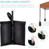 imageBest Choice Products 10x10ft Easy Pop Up Canopy wSide Wall 10 Pockets Portable Carrying Case 1Button Setup 4 Weight Bags  American FlagRust