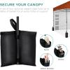 imageBest Choice Products 10x10ft Easy Pop Up Canopy wSide Wall 10 Pockets Portable Carrying Case 1Button Setup 4 Weight Bags  American FlagRust