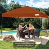imageBest Choice Products 10x10ft Easy Pop Up Canopy wSide Wall 10 Pockets Portable Carrying Case 1Button Setup 4 Weight Bags  American FlagRust